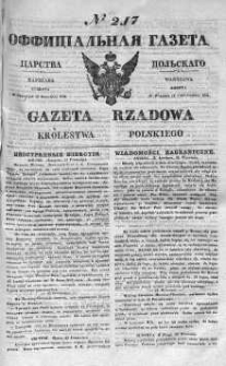 Gazeta Rządowa Królestwa Polskiego 1841 IV, No 217