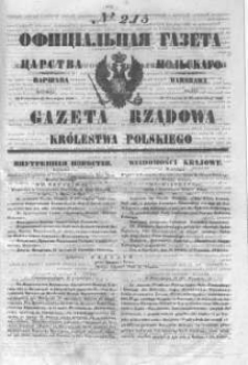 Gazeta Rządowa Królestwa Polskiego 1846 IV, No 215