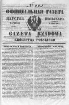 Gazeta Rządowa Królestwa Polskiego 1846 IV, No 221