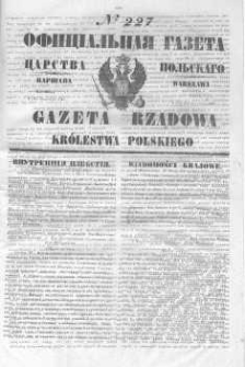 Gazeta Rządowa Królestwa Polskiego 1846 IV, No 227