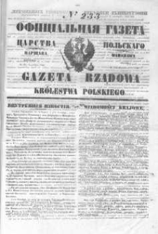 Gazeta Rządowa Królestwa Polskiego 1846 IV, No 233