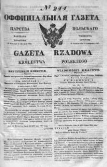 Gazeta Rządowa Królestwa Polskiego 1841 IV, No 244