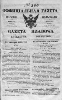 Gazeta Rządowa Królestwa Polskiego 1841 IV, No 260