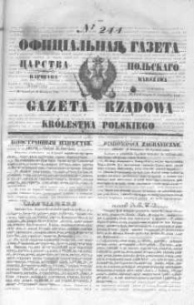 Gazeta Rządowa Królestwa Polskiego 1846 IV, No 244