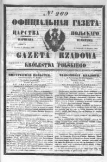 Gazeta Rządowa Królestwa Polskiego 1846 IV, No 269