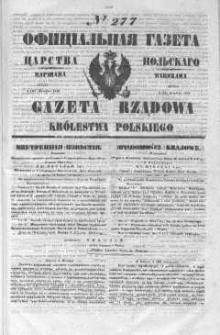 Gazeta Rządowa Królestwa Polskiego 1846 IV, No 277