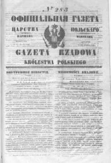 Gazeta Rządowa Królestwa Polskiego 1846 IV, No 283