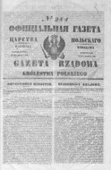 Gazeta Rządowa Królestwa Polskiego 1846 IV, No 284