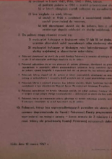 Obwieszczenie o poborze głównym w 1967 roku