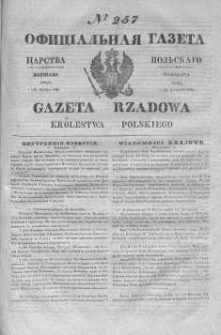 Gazeta Rządowa Królestwa Polskiego 1845 IV, No 257