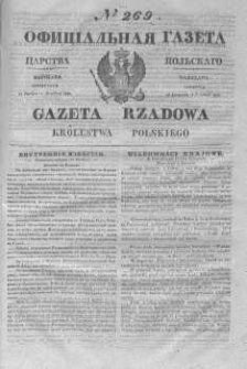 Gazeta Rządowa Królestwa Polskiego 1845 IV, No 269