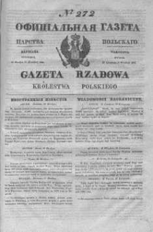Gazeta Rządowa Królestwa Polskiego 1845 IV, No 272
