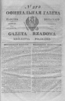 Gazeta Rządowa Królestwa Polskiego 1845 IV, No 279