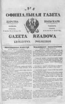Gazeta Rządowa Królestwa Polskiego 1844 I, No 8