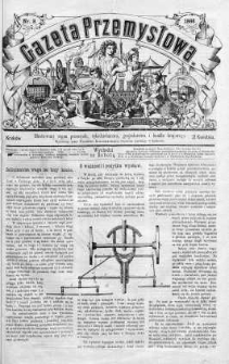 Gazeta Przemysłowa. Ilustrowany organ przemysłu, rękodzielnictwa i handlu krajowego 1866 II, No 8