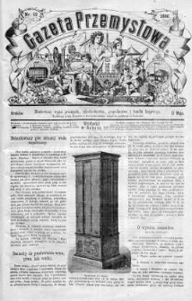 Gazeta Przemysłowa. Ilustrowany organ przemysłu, rękodzielnictwa i handlu krajowego 1866 II, No 12
