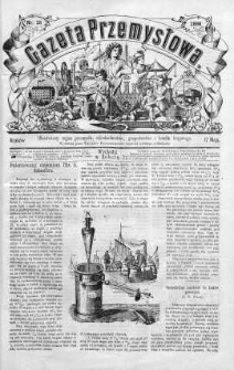 Gazeta Przemysłowa. Ilustrowany organ przemysłu, rękodzielnictwa i handlu krajowego 1866 II, No 13
