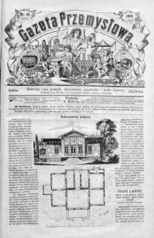 Gazeta Przemysłowa. Ilustrowany organ przemysłu, rękodzielnictwa i handlu krajowego 1866 II, No 20