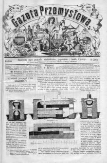 Gazeta Przemysłowa. Ilustrowany organ przemysłu, rękodzielnictwa i handlu krajowego 1866 III, No 24
