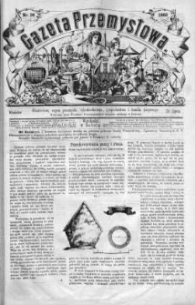 Gazeta Przemysłowa. Ilustrowany organ przemysłu, rękodzielnictwa i handlu krajowego 1866 III, No 26