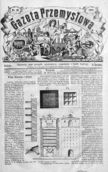 Gazeta Przemysłowa. Ilustrowany organ przemysłu, rękodzielnictwa i handlu krajowego 1866 III, No 29