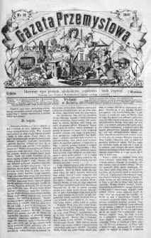 Gazeta Przemysłowa. Ilustrowany organ przemysłu, rękodzielnictwa i handlu krajowego 1866 III, No 31