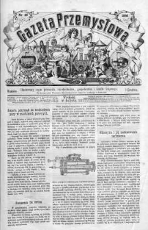 Gazeta Przemysłowa. Ilustrowany organ przemysłu, rękodzielnictwa i handlu krajowego 1866 IV, No 46