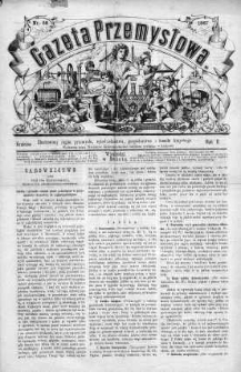 Gazeta Przemysłowa. Ilustrowany organ przemysłu, rękodzielnictwa i handlu krajowego 1866, No 58