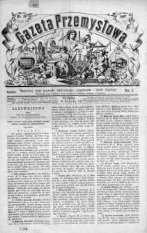 Gazeta Przemysłowa. Ilustrowany organ przemysłu, rękodzielnictwa i handlu krajowego 1866, No 59