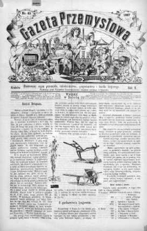 Gazeta Przemysłowa. Ilustrowany organ przemysłu, rękodzielnictwa i handlu krajowego 1866, No 63
