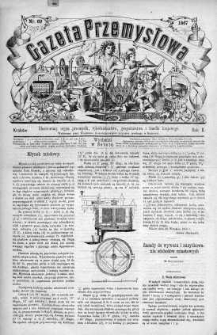 Gazeta Przemysłowa. Ilustrowany organ przemysłu, rękodzielnictwa i handlu krajowego 1866, No 69