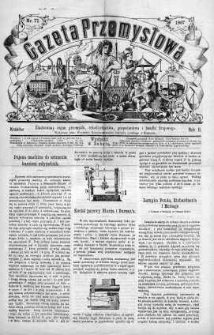 Gazeta Przemysłowa. Ilustrowany organ przemysłu, rękodzielnictwa i handlu krajowego 1866, No 71