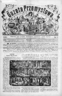 Gazeta Przemysłowa. Ilustrowany organ przemysłu, rękodzielnictwa i handlu krajowego 1866, No 73