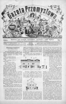 Gazeta Przemysłowa. Ilustrowany organ przemysłu, rękodzielnictwa i handlu krajowego 1867, No 97
