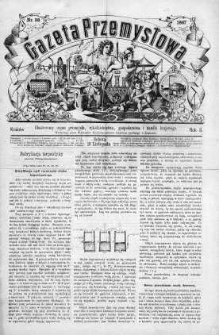 Gazeta Przemysłowa. Ilustrowany organ przemysłu, rękodzielnictwa i handlu krajowego 1867, No 98