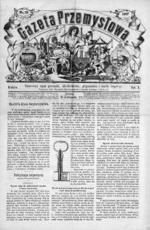 Gazeta Przemysłowa. Ilustrowany organ przemysłu, rękodzielnictwa i handlu krajowego 1867, No 99