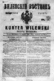 Kuryer Wileński. Gazata urzędowa, polityczna i literacka 1856, No 18