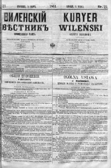 Kuryer Wileński. Gazata urzędowa, polityczna i literacka 1861, No 23