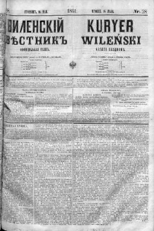 Kuryer Wileński. Gazata urzędowa, polityczna i literacka 1861, No 38