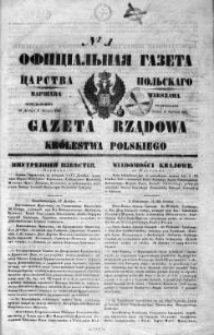 Gazeta Rządowa Królestwa Polskiego 1848 I, No 1