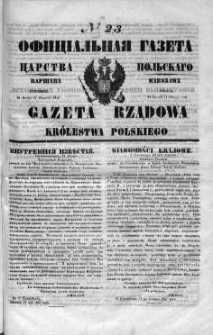 Gazeta Rządowa Królestwa Polskiego 1848 I, No 23