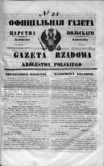 Gazeta Rządowa Królestwa Polskiego 1848 I, No 28