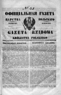 Gazeta Rządowa Królestwa Polskiego 1848 I, No 31