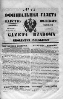 Gazeta Rządowa Królestwa Polskiego 1848 I, No 45