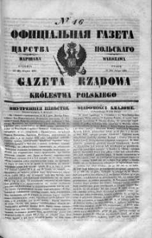 Gazeta Rządowa Królestwa Polskiego 1848 I, No 46