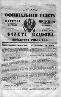 Gazeta Rządowa Królestwa Polskiego 1848 II, No 102