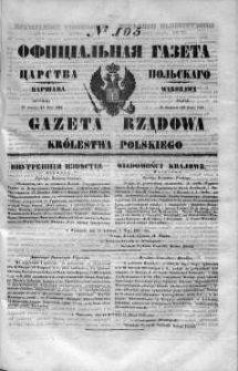 Gazeta Rządowa Królestwa Polskiego 1848 II, No 105