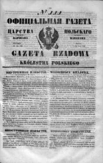 Gazeta Rządowa Królestwa Polskiego 1848 II, No 111