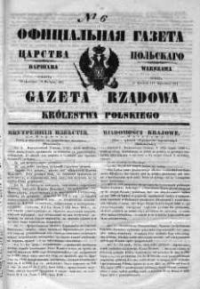 Gazeta Rządowa Królestwa Polskiego 1840 I, No 6