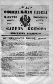 Gazeta Rządowa Królestwa Polskiego 1848 II, No 114